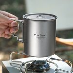 Titanium Cup and Pot Factory - Custom 450ml/750ml Ultralight Camping Set