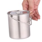 Portable Stainless Steel Pot Factory - Custom 750ml Ultralight with Bail Handle