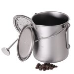 Titanium Pot Factory - Custom 750ml French Press Ultralight Camping Pot