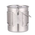 Camping Cup Pot Factory - Custom 750ml Stainless Steel with Foldable Handle
