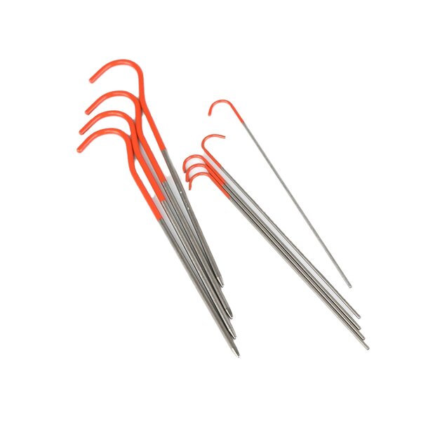 Titanium Tent Stakes Factory - Custom Ultralight Shepherd Hook Pegs OEM