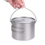 Titanium Cup Pot Factory - Custom 900ml/1600ml Portable Cup with Lid