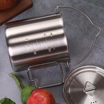 Stainless Steel Cup Factory - Custom 25.4 oz Lightweight Pot with Spout