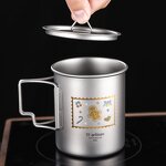Titanium Mug with Lid Factory - Custom Zodiac Design Portable Cup