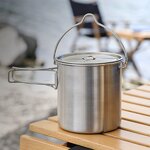 Stainless Steel Camping Pot Factory - Custom 750ml Portable Foldable Pot