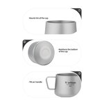 Titanium Camping Cup Factory - Custom 100ml/200ml Double Wall Cup OEM
