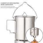 Camping Cup Pot Factory - Custom 750ml Stainless Steel with Foldable Handle