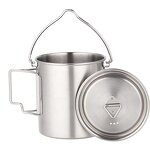 Camping Cup Pot Factory - Custom 750ml Stainless Steel with Foldable Handle