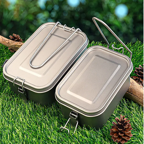 Titanium Bento Box Manufacturer - Custom 800ml/1200ml Portable Sealed Box
