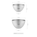 Titanium Bowl Factory - Custom Double Wall Ramen Bowl Camping Tableware
