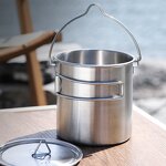 Stainless Steel Camping Pot Factory - Custom 750ml Portable Foldable Pot