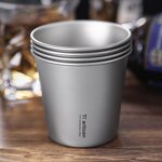 Titanium Water Cup Factory - Custom 200ml Single Wall Camping Mugs