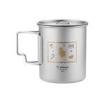 Titanium Mugs Factory - Custom Single Layer Folding Handle Camping Cup