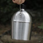 Camping Canteen Factory - Custom Stainless Steel Cup Set with Cover Bag