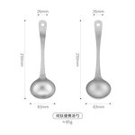 Titanium Soup Spoon Factory - Custom Long Handle Deep Bowled Ladle