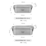 Titanium Bento Box Manufacturer - Custom 800ml/1200ml Portable Sealed Box
