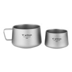 Titanium Camping Cup Factory - Custom 100ml/200ml Double Wall Cup OEM
