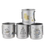 Titanium Cup Factory - Custom 50ml Double Wall Christmas Gift Mug