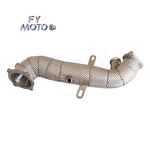 Exhaust Downpipe Factory - For Alfa Romeo Giulia 2.0T with Heat Shield