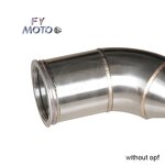 Exhaust Downpipe Factory - Catted for Audi RS6 RS7 C8 4.0 TFSI V8