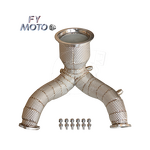 Catted Downpipe Factory - For AUDI S4 S5 B9 3.0T with OPF & Heat Shield