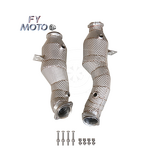 Exhaust Downpipe Manufacturer - Catted for BENZ GLC43 AMG with Heat Shield