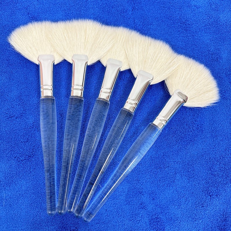 Goat Hair Fan Brush Manufacturer - Large Highlight Blush Powder Brush