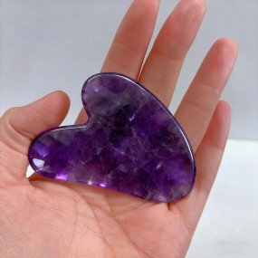 玉石滚轮工厂 - 天然紫水晶面部按摩生产商