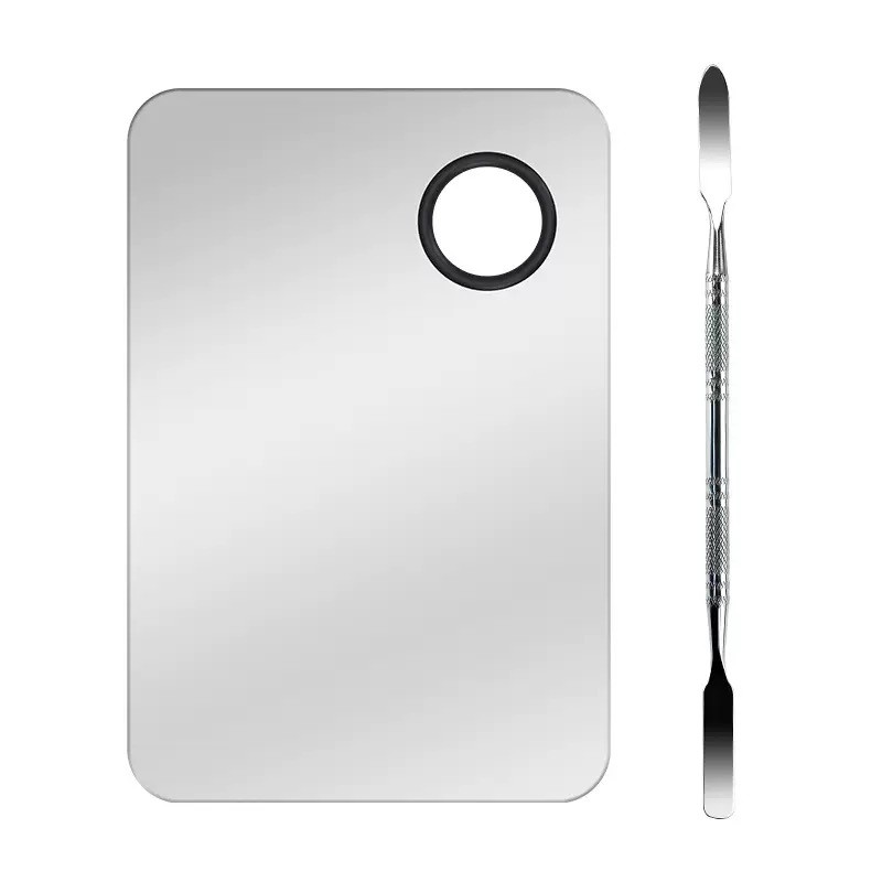 Nail Tool Set Manufacturer - Rectangle Mirror Polish Mixing Plate