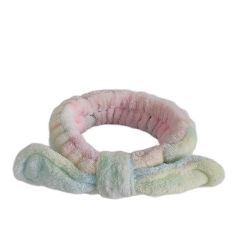 Hair Band Supplier - Rainbow Elastic Microfirab Bow Headband
