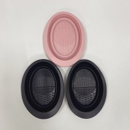 美容工具工厂 - 便携折叠硅胶刷清洁器