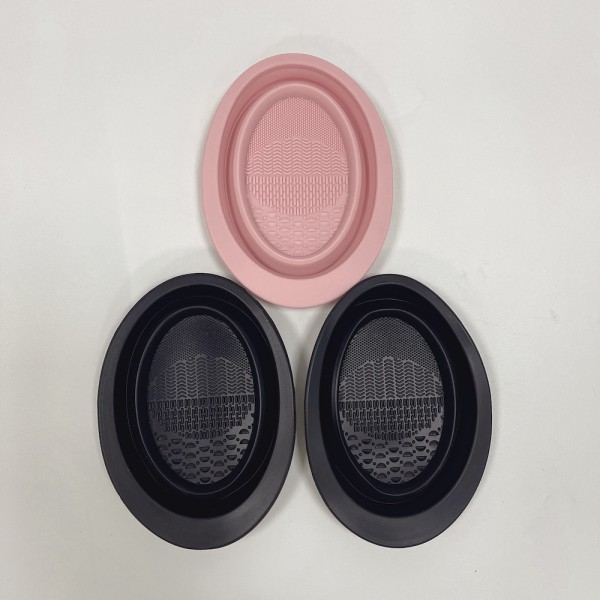 美容工具工厂 - 便携折叠硅胶刷清洁器