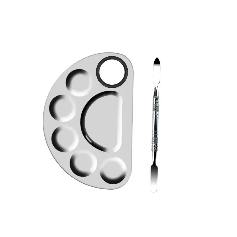 Salon Palette Supplier - 2 in 1 Set Mixing Palette with Spatula