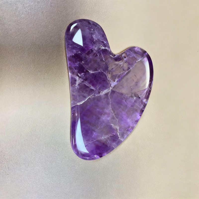 Amethyst Gua Sha Manufacturer - Dreamy Purple Crystal Skincare