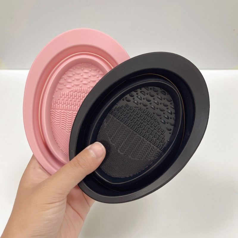 Brush Cleaning Pad Factory - Women Foldable Silicone Cleaner Bowl
