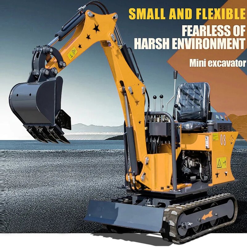 Mini Diesel Crawler Excavator Manufacturer - OEM/ODM 0.8-2 Ton