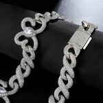 Iced Out Miami Cuban Butterfly Necklace Factory - 15mm Gold Silver Chain