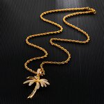 Brass Palm Tree Pendant Manufacturer - Iced Out Trend for Men Hip Hop