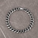 Non Tarnish Stainless Steel Bracelet Factory - 9mm Miami Chunky Link Vintage