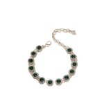 Fashion Jewelry Iced Out Anklets Factory - Silver Diamond Cuban Cubic Zircon