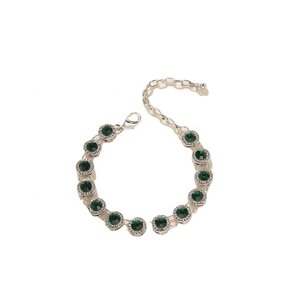 Fashion Jewelry Iced Out Anklets Factory - Silver Diamond Cuban Cubic Zircon