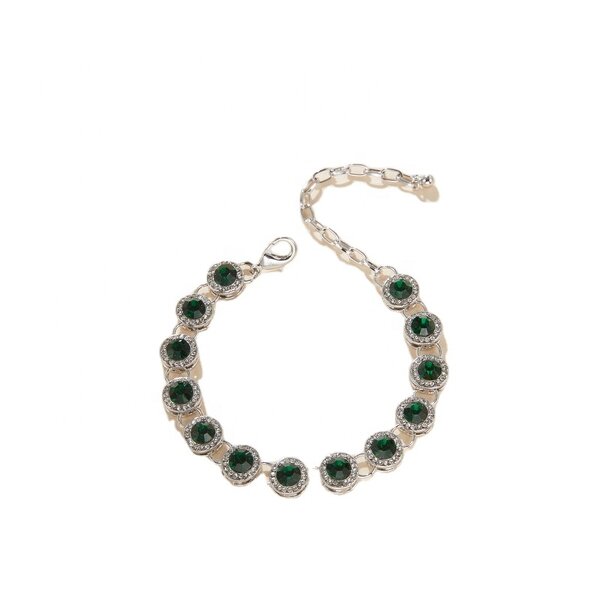 Fashion Jewelry Iced Out Anklets Factory - Silver Diamond Cuban Cubic Zircon