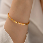 18K Gold Plated Cubic Zirconia Bracelet Factory - Crystal Diamond Bangle for Women