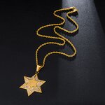 Stainless Steel Star of David Pendant Manufacturer - Iced Out Hip Hop