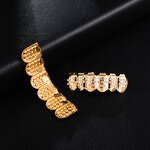 Double Zirconia Grillz Manufacturer - Two Teeth Top for Men Rapper Wholesale