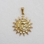 Dainty Sun Pendant Necklace Manufacturer - Luxury Stainless Steel Gold Plated