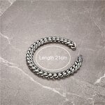 Non Tarnish Stainless Steel Bracelet Manufacturer - Miami Chunky Link Hip Hop