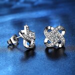 Diamond Spin Female Earrings Factory - Daily Gift Zircon Prong Setting Brass