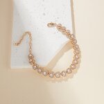 Summer Icy Silver Diamond Anklets Manufacturer - Cuban Heart Cluster Gemstone