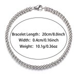 Fashion Beaded Bracelets Manufacturer - Non Tarnish Gold Plated 4mm Bead